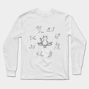 Yoga Cats Long Sleeve T-Shirt